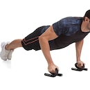 Kit Crossfit Vollo Suporte Flexão + Roda Treino Abdominal - Foto 2