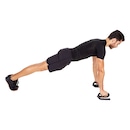 Kit Crossfit Vollo Suporte Flexão + Roda Treino Abdominal - Foto 5