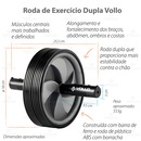 Kit Crossfit Vollo Suporte Flexão + Roda Treino Abdominal - Foto 7