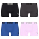 Kit 4 Cuecas Puma Boxer Sem Costura Masculina - Foto 1