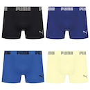 Kit 4 Cuecas Puma Boxer Sem Costura Masculina - Foto 1