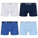 Kit 4 Cuecas Puma Boxer Sem Costura Masculina - Foto 1