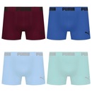 Kit 4 Cuecas Puma Boxer Sem Costura Masculina - Foto 1