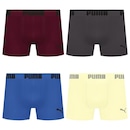 Kit 4 Cuecas Puma Boxer Sem Costura Masculina - Foto 1