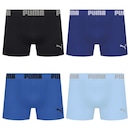 Kit 4 Cuecas Puma Boxer Sem Costura Masculina - Foto 1
