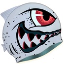 Touca de Natação Gold Sports Kids Bad Shark de Silicone - Foto 2