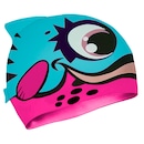 Touca de Natação Gold Sports Kids Bad Fish de Silicone - Foto 2