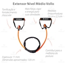 Kit Pilates Vollo Bola Suíça + Extensor Elástico Médio - Foto 2