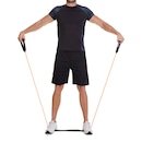 Kit Pilates Vollo Bola Suíça + Extensor Elástico Médio - Foto 7