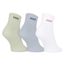 Kit 3 Pares de Meias Puma Esportiva Cano Médio Feminina - Foto 2
