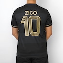 Camisa Do Flamengo Retrô Volta Zico Gold Braziline Masculino - Foto 6