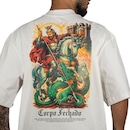 Camiseta Overking Oversized Suedine São Jorge Masculina - Foto 5