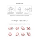 Óculos de Natação Gold Sports Kids SplashHigh Definition - Foto 4