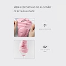 Meia Cano Médio Esportiva Gold Sports Maratona Profissional de Corrida - Foto 3