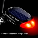 Lanterna traseira de Bike Gold Sports Led Vison a Energia Solar - Foto 2