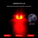 Lanterna traseira de Bike Gold Sports Led Vison a Energia Solar - Foto 6