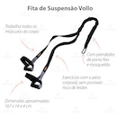 Kit Academia em Casa Vollo Roda + Fita + Suporte - Foto 3