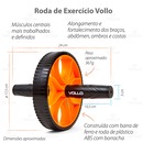 Kit Academia em Casa Vollo Roda + Fita + Suporte - Foto 4