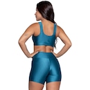 Conjunto Top e Short New Zig 3D Vekyo Bojo Compressão Moda Fitness - Foto 3