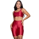 Conjunto Top e Bermuda New Zig 3D Vekyo Bojo Compressão Moda Fitness - Foto 1