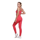 Conjunto Top Alça Fina e Calça Suplex Vekyo Moda Fitness Feminina - Foto 3
