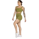 Conjunto Top Alça Grossa e Short Smart Vekyo Alta Compressão Treino Academia Moda Fitness - Foto 2