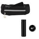 Kit Pochete DK Esportiva para Corrida e Academia + Garrafa Térmica Inox 500ml com Sensor - Foto 1