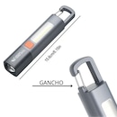 Mini Lanterna LED DK Recarregável USB Longo Alcance com Gancho Resistente à Água - Foto 4