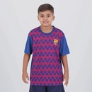 Camisa Barcelona Lewandowski 9 Dominant FutFanatics Infantil - Foto 2