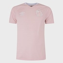 Camisa do Santos Outubro Rosa 25/26 Masculina Umbro - Foto 1