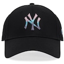 Boné Aba Curva New Era MLB New York Yankees Metallic 9Forty Unissex - Foto 2