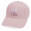 Boné AbaCurva New Era MLB New York Yankees Metallic Logo 9Forty Unissex - Foto 1