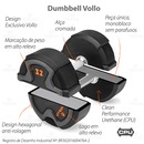 Kit 2 Halteres Dumbbell 4kg Vollo Musculação Academia Treino - Foto 2