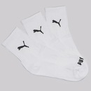 Kit Meia Puma Esportiva Cano Médio 9 Pares Feminino - Foto 2