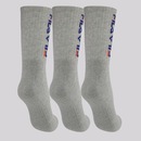 Kit Meia Fila 3 Pares Cano Alto Double Unissex - Foto 2