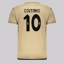 Camisa do Vasco Supporter Shore Dourada 10 Coutinho Kappa Masculina - Foto 1
