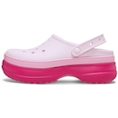 Sandália Feminina Crocs Stacked Clog Dragon Fruit - Foto 3
