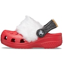 Sandália Unissex Crocs Littles Santa Varsity - Foto 3