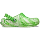 Sandália Unissex Crocs Cls Lined Clog Glow Dark Mbld Green Slime - Foto 1
