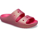 Sandália Unissex Crocs Classic Iridescent Flitter Sandal 2 Dragon Fruit - Foto 2