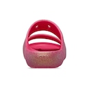 Sandália Unissex Crocs Classic Iridescent Flitter Sandal 2 Dragon Fruit - Foto 7