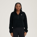 Blusão New Balance Fleece 1/2 Zíper Feminino - Foto 1