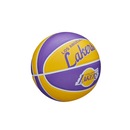 Bola Wilson Basquete NBA Team Retro Mini La Lakers 3 - Unissex - Foto 2