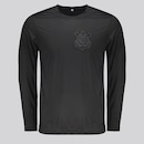 Camisa Corinthians Manga Longa UV Dry Masculina - Foto 1