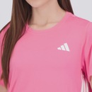 Camiseta adidas Essentials Crew 3S Feminina - Foto 5
