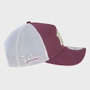 Boné New Era 9Forty A-Frame Trucker MLB Yankees Maroon Masculino - Foto 6