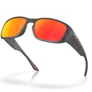 Óculos de Sol Oakley Tourniquet Matte Black Camo Prizm Ruby - Unissex - Foto 4