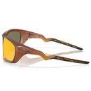Óculos de Sol Oakley Lateralis Matte Dark Amber Prizm Ruby - Unissex - Foto 2