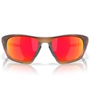 Óculos de Sol Oakley Lateralis Matte Dark Amber Prizm Ruby - Unissex - Foto 3