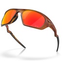Óculos de Sol Oakley Lateralis Matte Dark Amber Prizm Ruby - Unissex - Foto 4